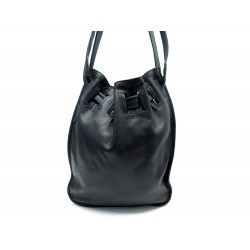 SAC A MAIN GUCCI SEAU 001.4402 EN CUIR NOIR BLACK LEATHER HAND BAG BUCKET 1750€