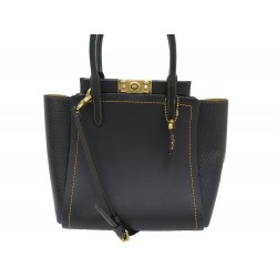 NEUF SAC A MAIN COACH TROUPE TOTE 78164 CUIR NOIR BANDOULIERE HAND BAG 750€