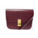 SAC A MAIN CELINE CLASSIC MM BANDOULIERE EN CUIR BORDEAUX HAND BAG PURSE 3400€