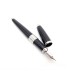 STYLO PLUME ST DUPONT D-LINK EN LAQUE DE CHINE NOIRE PALLADIUM FOUNTAIN PEN 350€