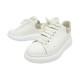 CHAUSSURES ALEXANDER MCQUEEN 553770 BASKETS OVERSIZE 38 EN CUIR BLANC SHOES 500€