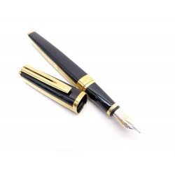 STYLO PLUME WATERMAN EXCEPTION IDEAL BLACK GT EN LAQUE NOIR OR FOUNTAIN PEN 510€