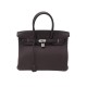 NEUF SAC A MAIN HERMES BIRKIN 35 CUIR TOGO CHOCOLAT 2022 ATTRIBUTS ARGENTES BAG