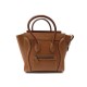 SAC A MAIN CELINE LUGGAGE MICRO 189793DRU EN CUIR CAMEL LEATHER HAND BAG 2600€