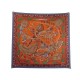 FOULARD HERMES ZENOBIE REINE DE PALMYRE CARRE SOIE ORANGE SILK SCARF 460€