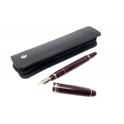 STYLO MONTBLANC MEISTERSTUCK PLUME MOZART PM BORDEAUX + ETUI SARTORIAL PEN 650€