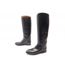 BOTTES HERMES CAVALIERE 37.5 CUIR 