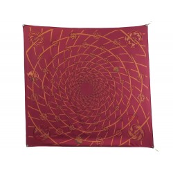 FOULARD HERMES LES FEUX DE L'ESPACE MICHEL DUCHENE CARRE 90 SOIE SCARF 460€