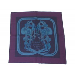 NEUF VINTAGE FOULARD HERMES GAVROCHE BRIDES DE GALA SOIE BRODE MAIN SCARF 210€