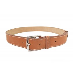 VINTAGE CEINTURE HERMES ETRIVIERE 32 T76 EN CUIR BARENIA BOUCLE ACIER BELT 695€