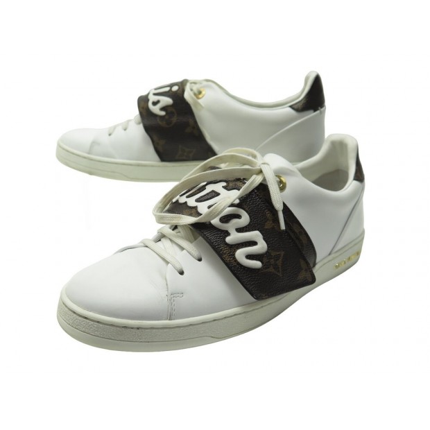 CHAUSSURES LOUIS VUITTON BASKETS FRONTROW 1A3T9Z 38.5 SNEAKERS SHOES 1000€