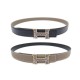 NEUF CEINTURE HERMES CONSTANCE 24MM BOUCLE LEZARD T85 EN CUIR NOIR & ETOUPE BELT