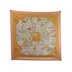 FOULARD HERMES LE JEU DES PETITS BONHEURS SYNES CARRE 90 SOIE BOITE SCARF 460€