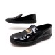 NEUF CHAUSSURES CHURCH'S PHILLIS 37 SLIPPERS CUIR VERNI NOIR BASKETS SHOES 350€