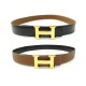 CEINTURE HERMES BOUCLE H REVERSIBLE 32MM 78 CUIR BOX & TOGO GOLD BELT 715€