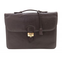 SACOCHE MAC DOUGLAS 40 CM CUIR MARRON CARTABLE SERVIETTE PORTE DOCUMENT BAG 230€