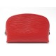 NEUF POCHETTE LOUIS VUITTON TROUSSE COSMETIQUE CUIR EPI ROUGE NEW POUCH 550€