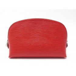 NEUF POCHETTE LOUIS VUITTON TROUSSE COSMETIQUE CUIR EPI ROUGE NEW POUCH 550€