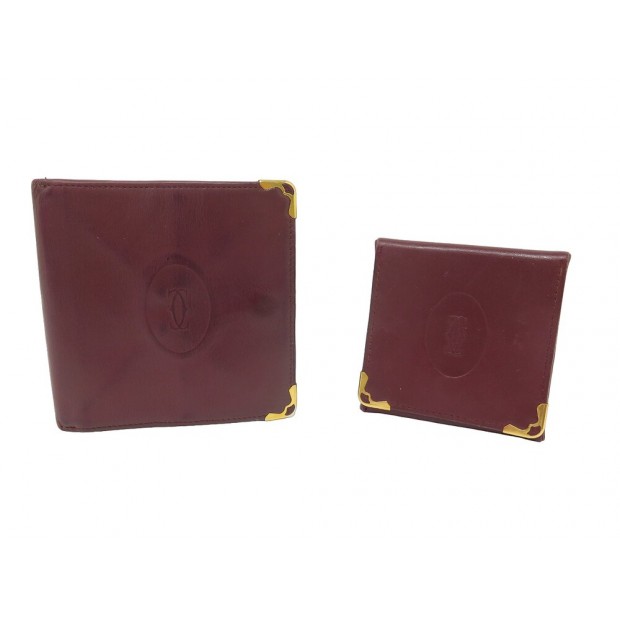 Cartier Leather Coin Pouch - Burgundy Wallets, Accessories - CRT96738 | The  RealReal