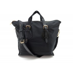 NEUF SAC A MAIN LANCEL JUNE CABAS ZIPPE MOYEN MODELE 8623 NYLON NOIR BAG 325€