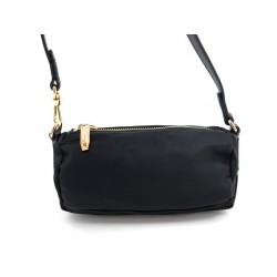 NEUF SAC A MAIN LANCEL MINI ZIPPE MODELE NANO 8647 EN NYLON NOIR BAG PURSE 135€