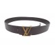 CEINTURE LOUIS VUITTON LV INITIALES 40MM EN CUIR MARRON T 100 LEATHER BELT 515€