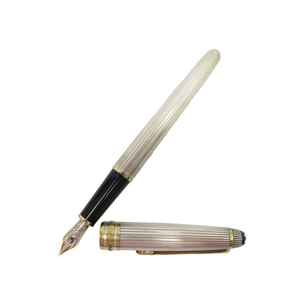 STYLO PLUME MONTBLANC MEISTERSTUCK SOLITAIRE DOUE ARGENT 925 SILVER PEN 900€