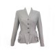 NEUF VESTE CHRISTIAN DIOR BAR PLISSEE M 40 LAINE ANGORA GRIS WOOL JACKET 5000€