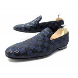 CHAUSSURES LOUIS VUITTON MOCASSINS DAMIER & SEQUINS 6.5 IT 41 FR LOAFERS 850€