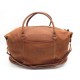 VINTAGE SAC DE VOYAGE SEEGER EN CUIR SUEDE CAMEL LEATHER HAND TRAVEL BAG