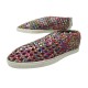 NEUF CHAUSSURES HERMES OXYGENE 41 EN SOIE TRESSEE MULTICOLORE NEW SHOES 880€