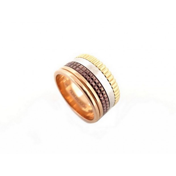 BAGUE BOUCHERON QUATRE CLASSIQUE LARGE JRG00257 58 OR ROSE 18K RING 5850€