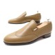 NEUF CHAUSSURES HERMES KENTUCKY MOCASSINS 41 EN CUIR CAMEL LOAFERS SHOES 680€