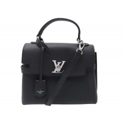 Louis Vuitton Lockme Ever MM bag Calfskin Burgundy and Off White
