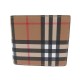 NEUF PORTEFEUILLE BURBERRY 250098101 EN TOILE TARTAN PORTE CARTE NEW WALLET 340€