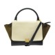 SAC A MAIN CELINE TRAPEZE MOYEN MODELE CUIR DAIM TRICOLORE LEATHER HANDBAG 2500€