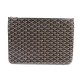 NEUF POCHETTE A MAIN GOYARD SENAT MM EN TOILE NOIRE TROUSSE + BOITE POUCH PURSE