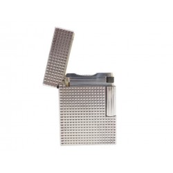 BRIQUET ST DUPONT LIGNE 1 EN METAL ARGENTE POINTE DE DIAMANT SILVER LIGHTER 670€