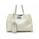 SAC A MAIN PRADA ETIQUETTE CABAS EN CUIR ECRU LEATHER +POCHON SHOPPING BAG 2025€