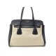 SAC A MAIN PRADA CABAS BN2580 EN TOILE BEIGE & CUIR NOIR TOTE HAND BAG 2575€