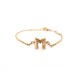 BRACELET LOUIS VUITTON LV & ME LETTRE M M61084 15-18 METAL DORE GOLD STRAP 350€