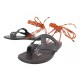 CHAUSSURES HERMES SPARTIATES CHAINE D'ANCRE 37 SANDALES CUIR SANDALS SHOES 800€