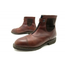 CHAUSSURES PARABOOT 10 44 BOTTINES FOURREES BOTTIER JALBERT MARRON BOOTS 600€