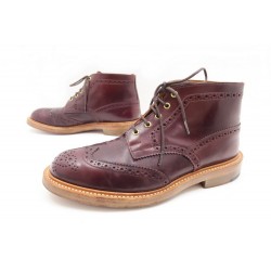 CHAUSSURES TRICKERS POUR END STOW 10.5 44 BOTTINES EN CUIR BORDEAUX BOOTS 595€