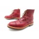 CHAUSSURES TRICKER S BOTTINES 9.5 CUIR ROUGE 