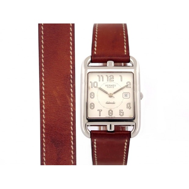 VINTAGE MONTRE HERMES CAPE COD DOUBLE TOUR CC1.710 40 MM ACIER AUTOMATIQUE 3500€