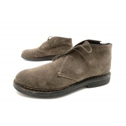 CHAUSSURES HESCHUNG GENET 9 44 BOTTINES DAIM VEAU VELOURS GRIS BOOTS SHOES 395€