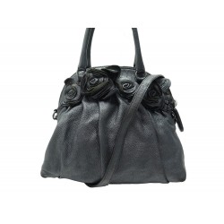 SAC A MAIN VALENTINO ROSES CUIR GRAINE ANTHRACITE BANDOULIERE HAND BAG 2000€