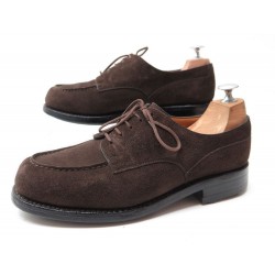 CHAUSSURES JM WESTON GOLF 6D 41 VEAU VELOURS MARRON 