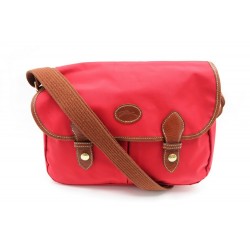 SAC A MAIN LONGCHAMP PLANETES GM BESACE EN TOILE ROUGE & CUIR BAG PURSE 210€